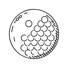 golf ball icon, golf ball vector illustration-simple illustration of golf ball, perfect for golf ball logos and icons