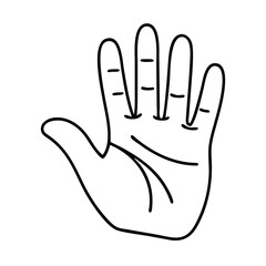 Obraz premium open palm hand flat icon icon, open palm hand flat icon vector illustration-simple illustration of open palm hand flat icon, perfect for open palm hand flat icon logos and icons