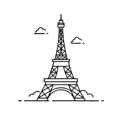 Obraz premium paris eiffel tower icon