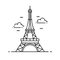 Obraz premium paris eiffel tower icon