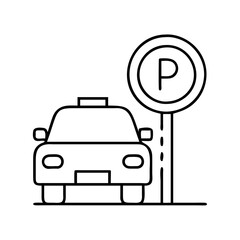 parking icon icon, parking icon vector illustration-simple illustration of parking icon, perfect for parking icon logos and icons