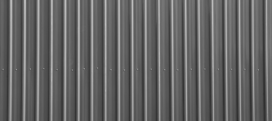 Metal roof grey corrugated iron sheet aluminium steel background wall panel tile construction siding building line pattern texture seamless architecture plate frame for presentation product. © wing-wing