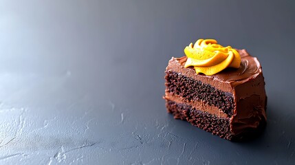 Dark brown food item close up