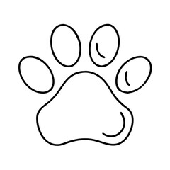 paw icon, paw vector illustration-simple illustration of paw, perfect for paw logos and icons