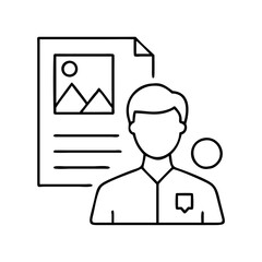 person icon icon, person icon vector illustration-simple illustration of person icon, perfect for person icon logos and icons