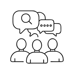 people talking icon icon, people talking icon vector illustration-simple illustration of people talking icon, perfect for people talking icon logos and icons
