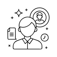 person icon icon, person icon vector illustration-simple illustration of person icon, perfect for person icon logos and icons