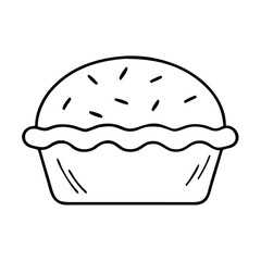 pie icon icon, pie icon vector illustration-simple illustration of pie icon, perfect for pie icon logos and icons