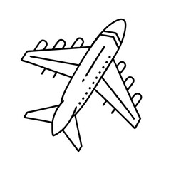 plane icon, plane vector illustration-simple illustration of plane, perfect for plane logos and icons