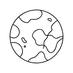 planet earth icon, planet earth vector illustration-simple illustration of planet earth, perfect for planet earth logos and icons