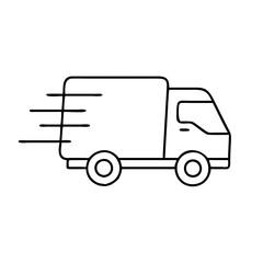 fast delivery truck icon, fast delivery truck vector illustration-simple illustration of fast delivery truck, perfect for fast delivery truck logos and icons