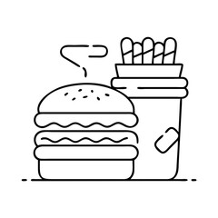 fast food icon icon, fast food icon vector illustration-simple illustration of fast food icon, perfect for fast food icon logos and icons