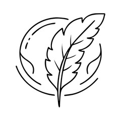 feather icon icon, feather icon vector illustration-simple illustration of feather icon, perfect for feather icon logos and icons