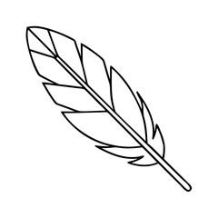 feather icon, feather vector illustration-simple illustration of feather, perfect for feather logos and icons