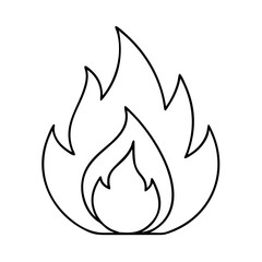 fire flame icon, fire flame vector illustration-simple illustration of fire flame, perfect for fire flame logos and icons