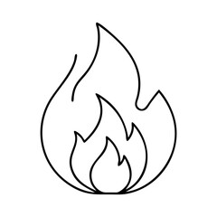 fire flame icon, fire flame vector illustration-simple illustration of fire flame, perfect for fire flame logos and icons