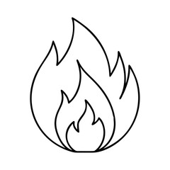 fire flame icon, fire flame vector illustration-simple illustration of fire flame, perfect for fire flame logos and icons