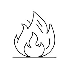 fire flame icon icon, fire flame icon vector illustration-simple illustration of fire flame icon, perfect for fire flame icon logos and icons
