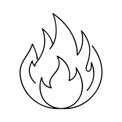 fire flame icon icon, fire flame icon vector illustration-simple illustration of fire flame icon, perfect for fire flame icon logos and icons