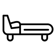 Bed Line Icon Style