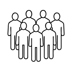 flat group of people icon, flat group of people vector illustration-simple illustration of flat group of people, perfect for flat group of people logos and icons