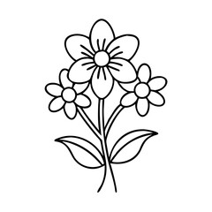 flower icon icon, flower icon vector illustration-simple illustration of flower icon, perfect for flower icon logos and icons