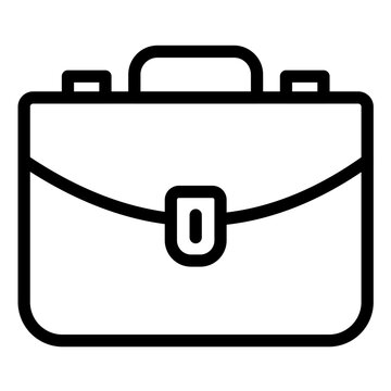 Briefcase Line Icon Style