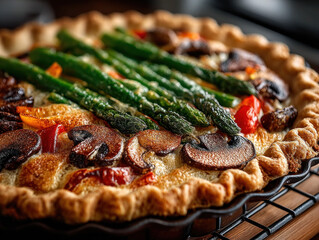 A wholesome vegetable pot pie packed with fresh ingredients