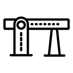 Toll Road Line Icon Style