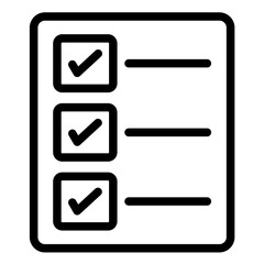 Box List Line Icon Style