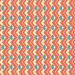 Geometric Pattern in Retro Colors
