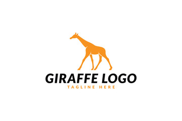 giraffe logo design template, logo icon vector illustration