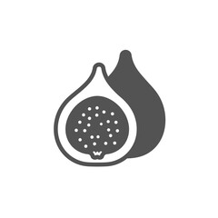 Fig in Silhouette: Minimalist depiction of a ripe fig, showcasing its distinct shape and form. It's a visual ode to freshness and simplicity.