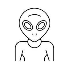 alien icon icon, alien icon vector illustration-simple illustration of alien icon, perfect for alien icon logos and icons