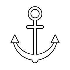 anchor icon, anchor vector illustration-simple illustration of anchor, perfect for anchor logos and icons