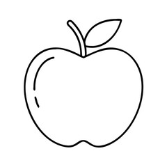 apple icon, apple vector illustration-simple illustration of apple, perfect for apple logos and icons