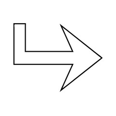 arrow icon, arrow vector illustration-simple illustration of arrow, perfect for arrow logos and icons