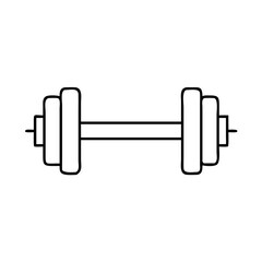 barbell icon, barbell vector illustration-simple illustration of barbell, perfect for barbell logos and icons