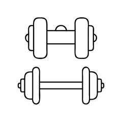 barbell icon, barbell vector illustration-simple illustration of barbell, perfect for barbell logos and icons