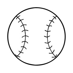 baseball icon, baseball vector illustration-simple illustration of baseball, perfect for baseball logos and icons