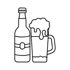 beer icon, beer vector illustration-simple illustration of beer, perfect for beer logos and icons