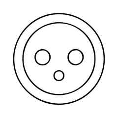 Fototapeta premium big button icon, big button vector illustration-simple illustration of big button, perfect for big button logos and icons