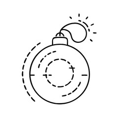 black bomb icon icon, black bomb icon vector illustration-simple illustration of black bomb icon, perfect for black bomb icon logos and icons