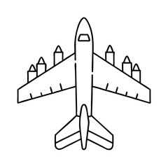 bomber plane icon, bomber plane vector illustration-simple illustration of bomber plane, perfect for bomber plane logos and icons