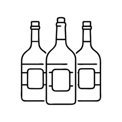 bottles of alcohol icon icon, bottles of alcohol icon vector illustration-simple illustration of bottles of alcohol icon, perfect for bottles of alcohol icon logos and icons