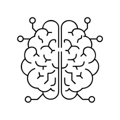 brain icon icon, brain icon vector illustration-simple illustration of brain icon, perfect for brain icon logos and icons