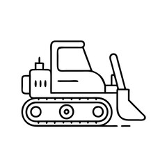 bulldozer icon, bulldozer vector illustration-simple illustration of bulldozer, perfect for bulldozer logos and icons