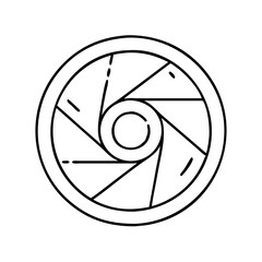 camera shutter icon, camera shutter vector illustration-simple illustration of camera shutter, perfect for camera shutter logos and icons
