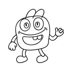 cartoon icon, cartoon vector illustration-simple illustration of cartoon, perfect for cartoon logos and icons
