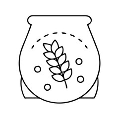 cereals icon, cereals vector illustration-simple illustration of cereals, perfect for cereals logos and icons